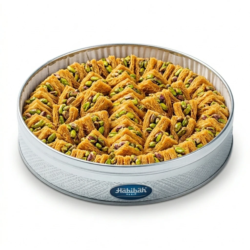 Habibah Sweets Authentic Faisaliyat Pistachio - Angle1 Hero | Faisaliyat Pistachio حلويات حبيبة عمان 1947